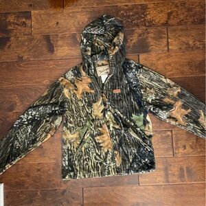 Vintage Woolrich Youth 14/16 Camouflage Fleece Jacket 5579WT Break Up